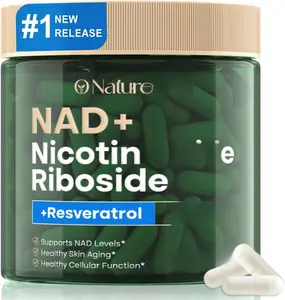 NAD Supplement, NAD Nicotinamide Riboside 910 Mg for Men and Women, Liposomal Nicotinamide Riboside Resveratrol, for Anti-Aging, Energy, Focus, Boost NAD+ - 120 Capsules