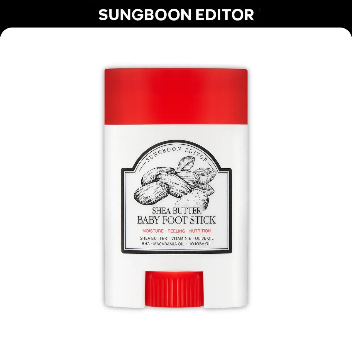 [Sungboon] Shea Butter Baby Foot Stick 20g Foot Cream Moisturizing Foot Care Nourishment