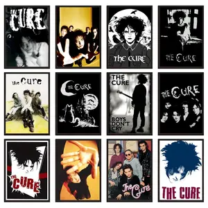 Cool band the cure Poster HD Waterproof Art Poster Vintage Wall Art Wall art print art suitable for living room bedroom bar parlor home decor gift fade-Resistant, Non-sticky, vibrant Dly Wall print