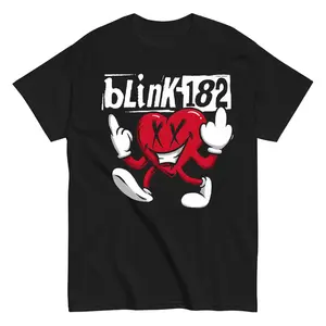 Blink-182 Music T Shirt, Blink-182 Heart Art, Blink-182 Tour 2023 Concept Shirt.