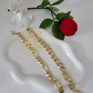 LaYaiBoutique #1042 Oro Laminado Cuban Link Bracelet - 14K High Quality