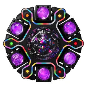 Moving Head DJ Light - Disco Ball Arm King, RGBW Color Changing Beam with Honeycomb Effect, 12 Lighting Modes,DMX512, Sound-Activated for Stage KTV Weddings Festivals Raves Clubs Bars Durable Design
