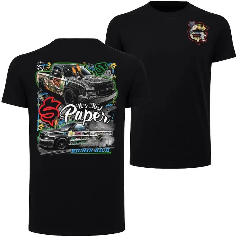 Richie Rich Truck T-Shirt-Ondgas Tee,Car Lover Tee,Full Colour,100% Cotton Unisex Tee
