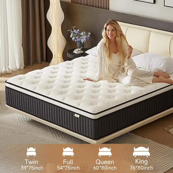 ZYLUMI Hybrid Mattress - USA-Certified, Cool & Breathable, Motion ZYLUMI Hybrid Mattress - USA-Certified, Cool & Breathable, Motion