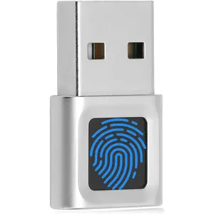 USB Fingerprint Reader 360 Degrees Touch Fast Matching High Sensitivity Hello Fingerprint Reader for Win Laptop Computer