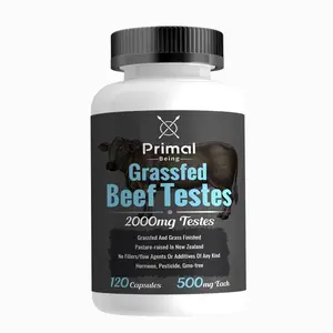 Primal Being Grassfed Beef Testes Supplement – New Zealand Sourced – 120 Capsules