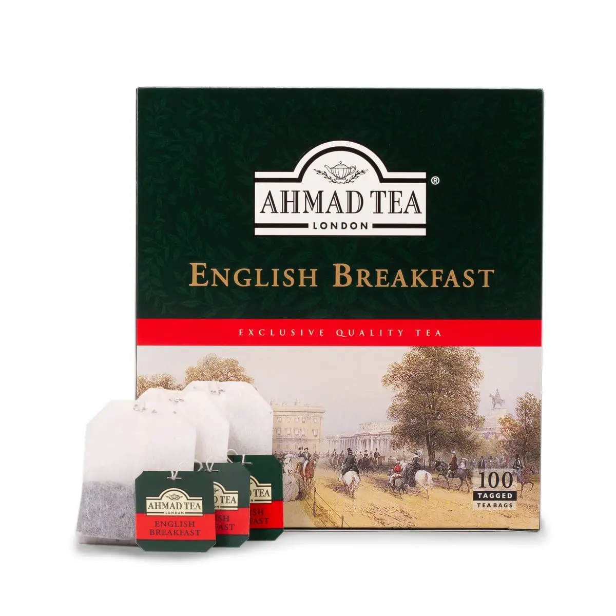 Ahmad Tea English Breakfast Tea Exclusive Quality Tea 100 Tagged Tea Bags 200Gr