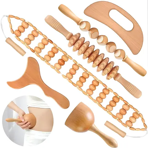 Manual Massage Tool, Wooden Massage Tool, Body Relaxation Massage Tool Set for Women & Men Daily Use & TikTokShopSummerTurnUp & Dealsforyoudays & fatigue & relief & Multifunctional