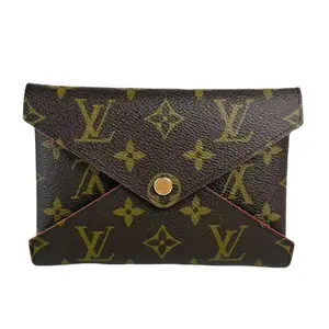 Pre-owned Louis Vuitton Leather Small Leather Goods Monogram Canvas Wallet