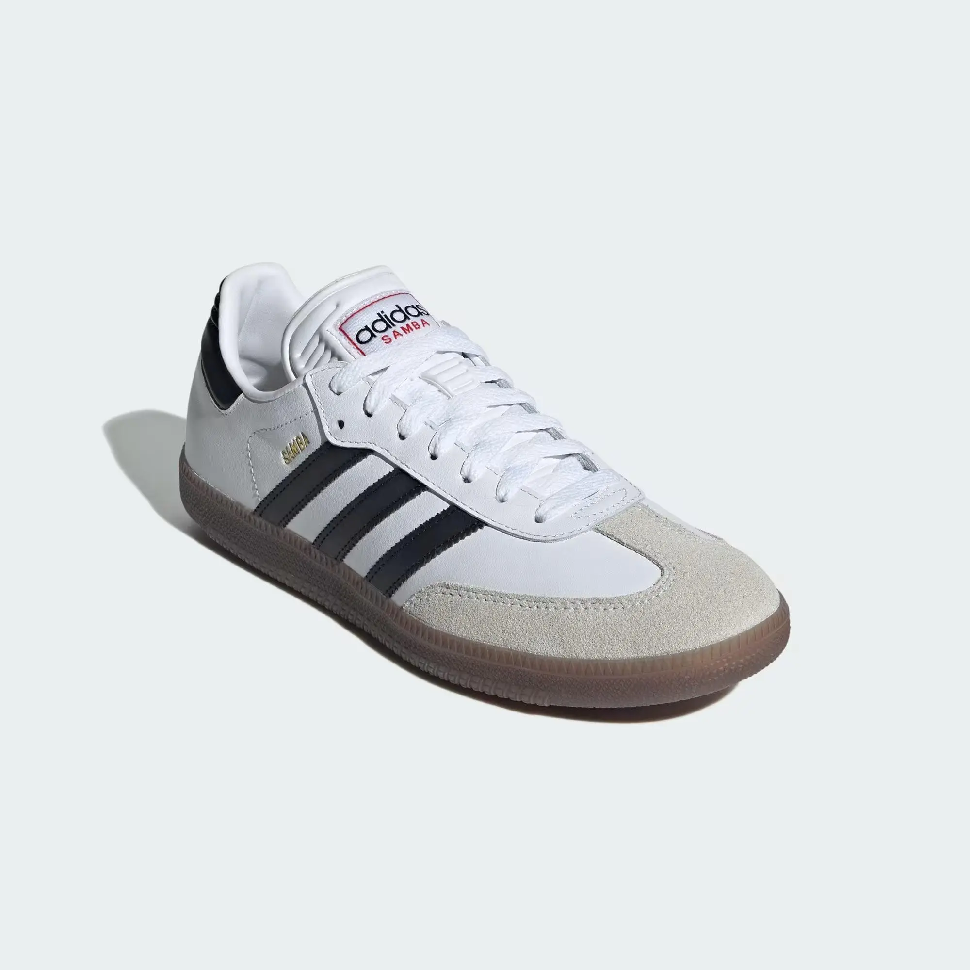 adidas Samba ホワイト/グレー/ブラック adidas Samba Indoor Cloud White Core Black Vivid Red IH6001
