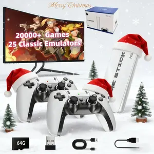 Wireless Retro Game Stick, Vintage Game Stick HD Output System Built in 23 Emulators Plug, game stick ,64GB TF Card for All of Ages Christmas Connection .new ps4,Christmas Gift
