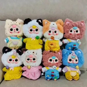 Babythree Kitten Wardrobe Vinyl Face Plush Doll Keychain Pendant Blind Box