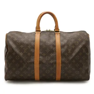 Pre-owned Louis Vuitton Canvas Tote Bags Keepall Monogram Travel Bag