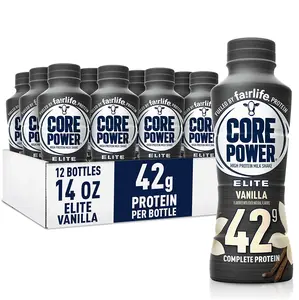 Core Power Elite High Protein, 42g Protein, Milk Shake, Vanilla, 14 oz (Pack of 12)