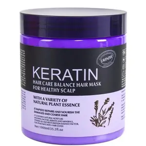 Lavender Brazilian Fruit of Life Collagen Hair Treatment Deep Repair Conditioning Argan Oil Collagen Hair Mask Essence for Dry Damaged Hair All Hair Types 1000 ml Conditioner Haircare Keratin