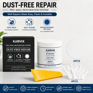 Drywall Repair Kit with Round Invisible Patches Wall Mending Agent and Wall Spackle with Scraper for Holes Cracks Nail Holes Dents and Graffiti Quick and Easy Solution