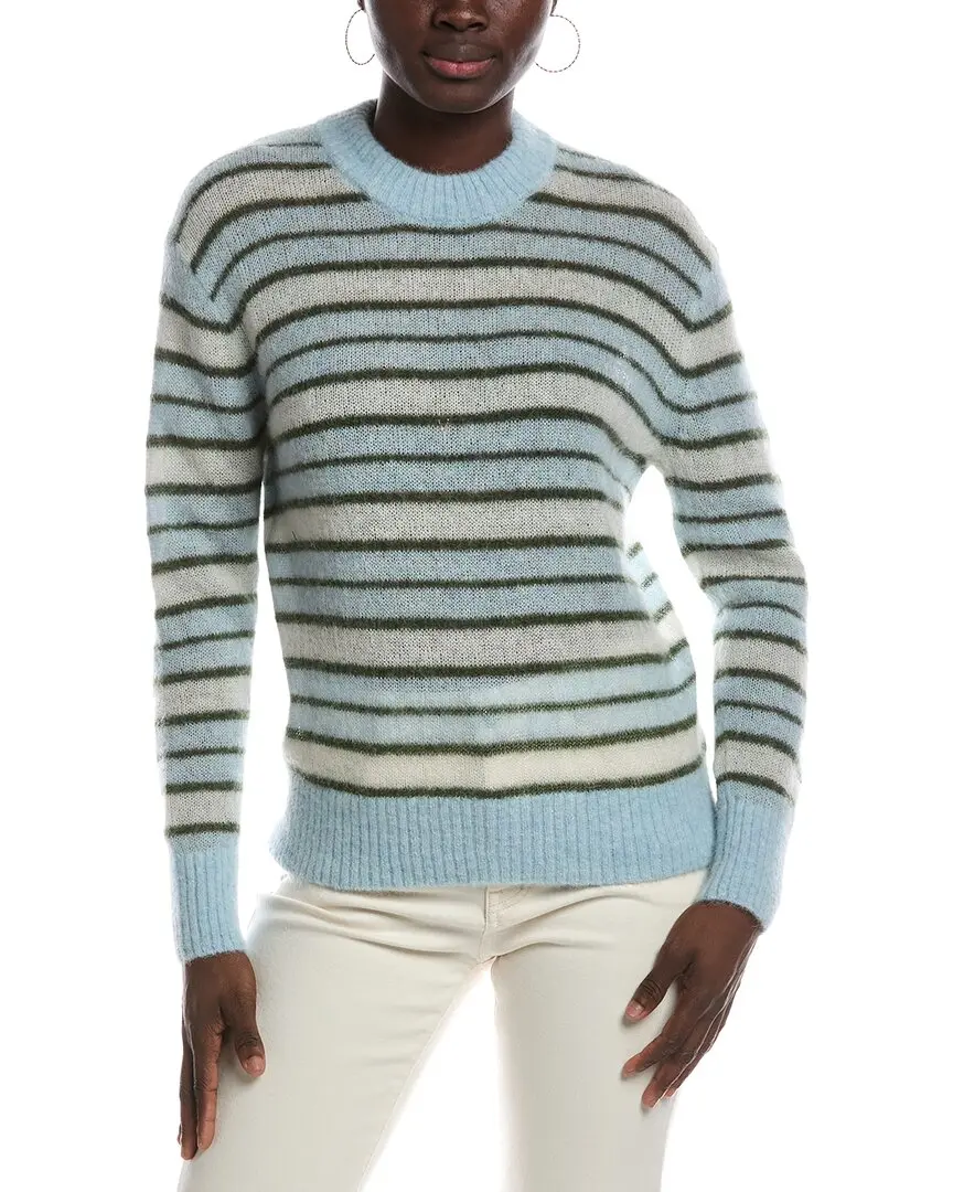 Madewell Roadmap Stripe Ariana Chamade Pullover Alpaca-Blend Sweater
