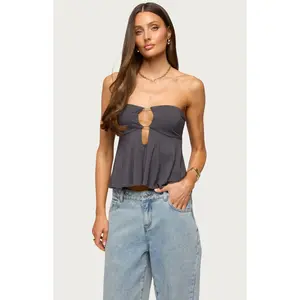 Edikted Women's Nikita Strapless Cutout Top
