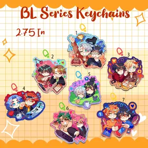 BL Series Keychains, sasamiya, banana fish, cherry magic, matchablossom
