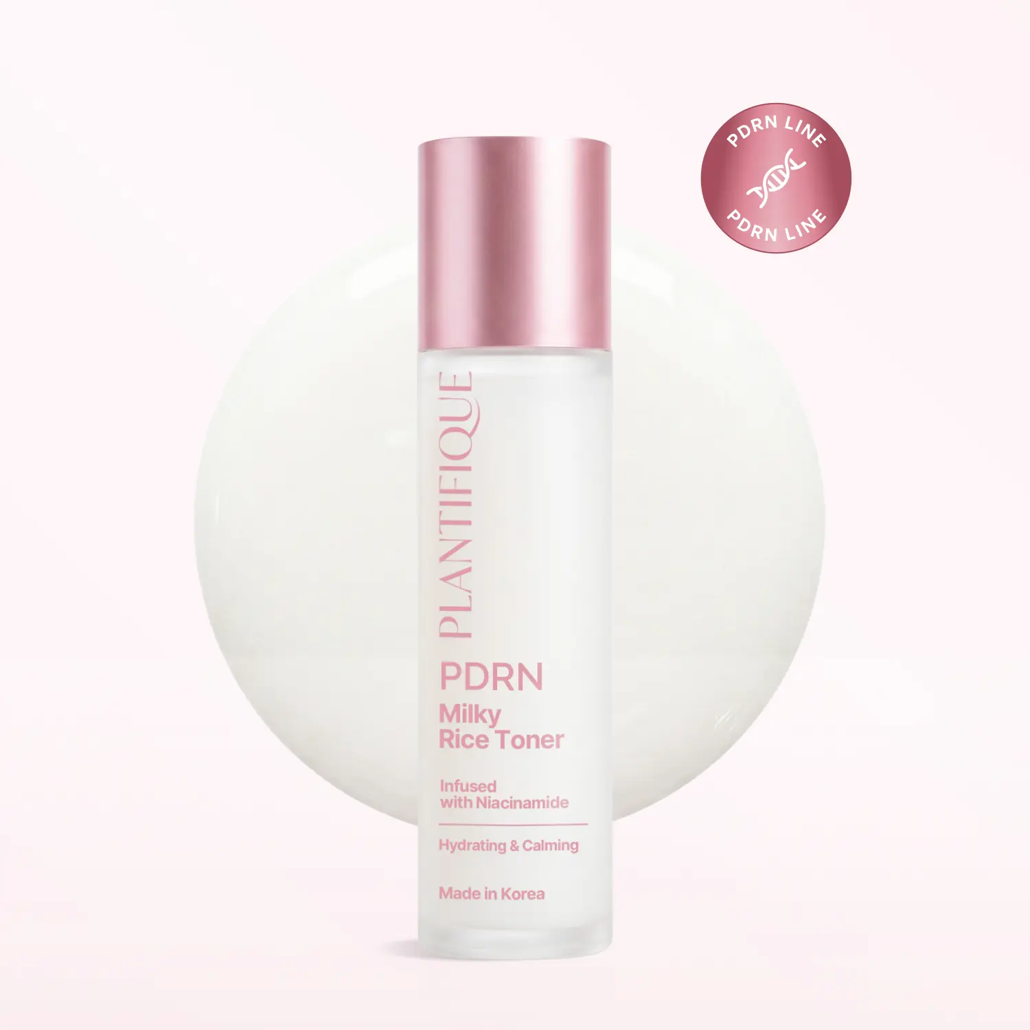 [PLANTIFIQUE Official Shop] Rice PDRN Milky Toner – Hydrating & Soothing Face Toner with Rice Extract, Niacinamide, Ceramides & Hyaluronic Acid, Skin Care