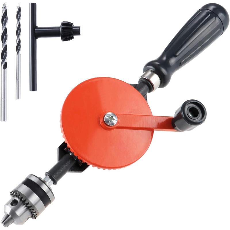 OCR Hand Drill Manual Crank Drill 1/4 inch (0.6mm-6mm) Precision Chucks ...
