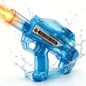 Eastern Eagle automatic water gun, flash light linkage, realistic cocking effect, strong long-range spray, large capacity, designed for summer outdoor water fun and parties.
