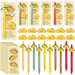 20 Sets Taco Gifts Bulk Graduation Employee Coworker Appreciation Team Inspirational Taco Pen  Ball Awesome Card Nurse Teacher Volunteer Funny Office Staff Gifts