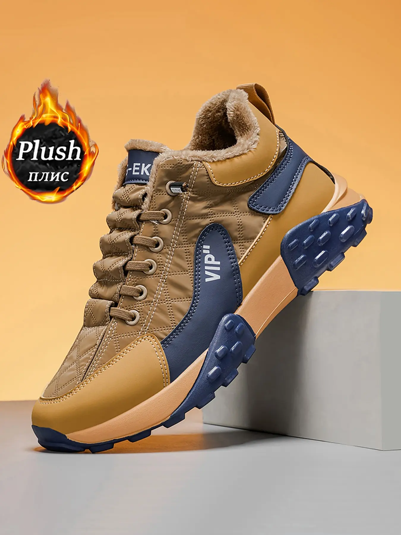 Fashionable Men's Snow Boots, Stylish Winter Footwear, Comfortable and Warm, Durable Boots, Perfect for Cold Weather, Trendy Mens Shoes, High Top Boots