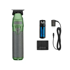 BaBylissPRO FXONE Limited‑Edition Matte Green Trimmer (LFX799GC) + FXONE Battery, Charging Base & Cord