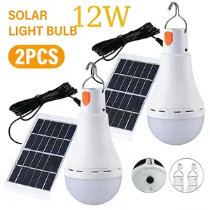 Camping Portable Electric Light Chicken Coop Light with Timer,Featuring 3 Lighting Modes,Rechargeable Solar Light Bulbs Shed Night Emergency Power Outage Chicken Coop Light