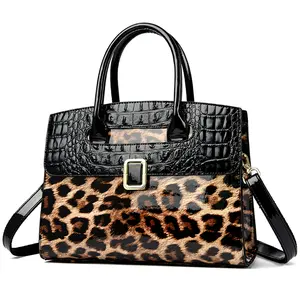 Travistar Women's Top-Handle Tote Bag Crocodile Texture Satchel Handbag PU Leather Shoulder Hobo Purse Crossbody Pocketbook with Zip Closure & Golden-Tone Hardware