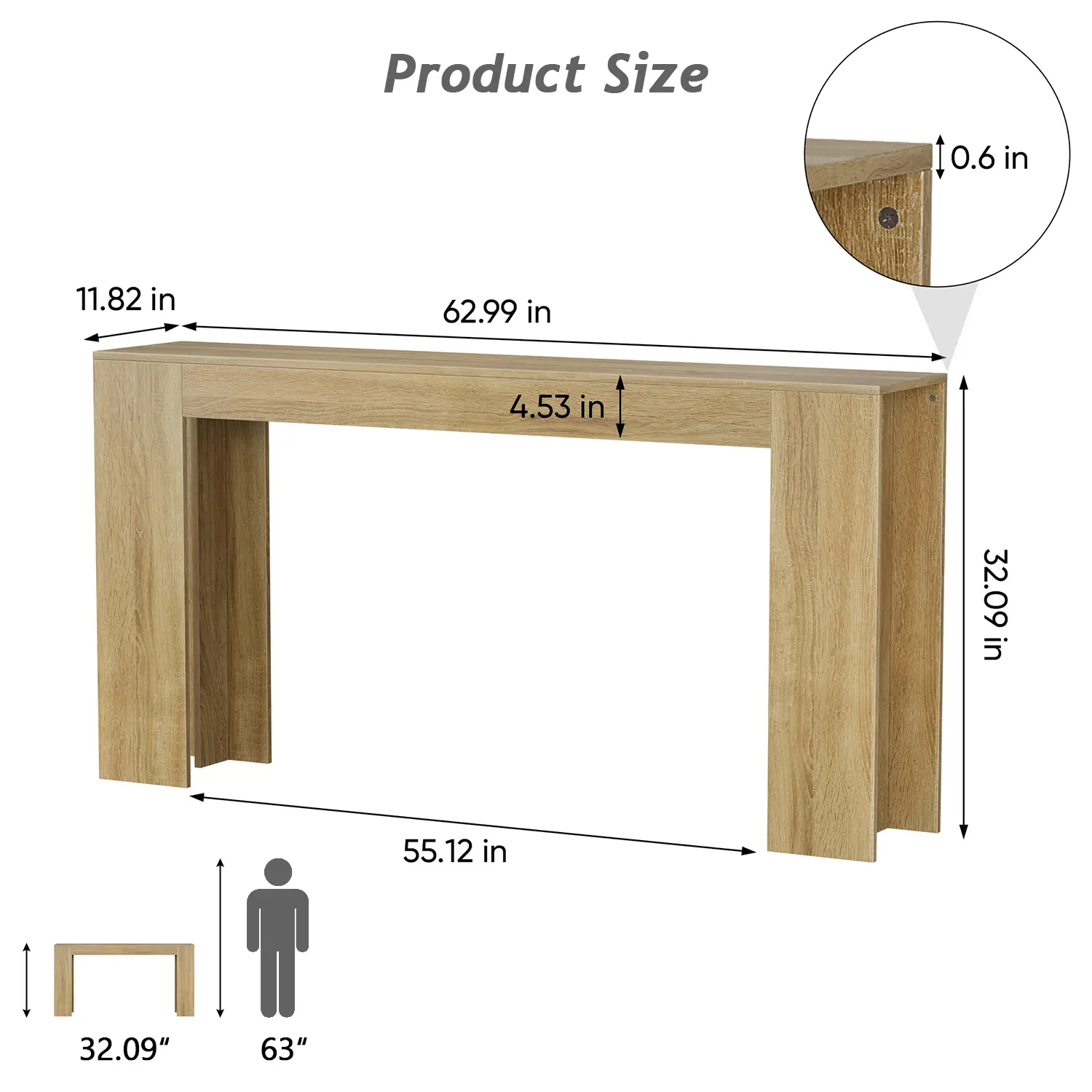 European-63inch-Light Brown