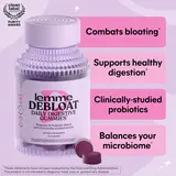 Lemme Debloat - Digestive & Gut Health Gummies with 2 Clinically Studied Probiotics & Prebiotic, Vegetarian, Gluten Free, Non GMO, BlackBerry Flavor (60 Count)