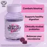 Lemme Debloat - Digestive & Gut Health Gummies with 2 Clinically Studied Probiotics & Prebiotic, Vegetarian, Gluten Free, Non GMO, BlackBerry Flavor (60 Count)