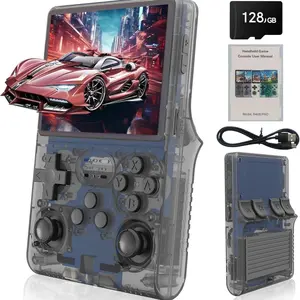 R40spro Open Source Handheld Game Console, Portable Retro Arcade Machine, Transparent High-End Design, Long Battery Life, Multiple Emulators