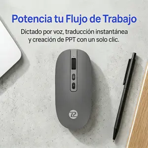 AI Voice Mouse Wireless Bluetooth Rechargeable Voice Control Text Generation Multi-Language Translation PPT Writing Coding Image Generation for Office Workers Students Cross-Border Sellers