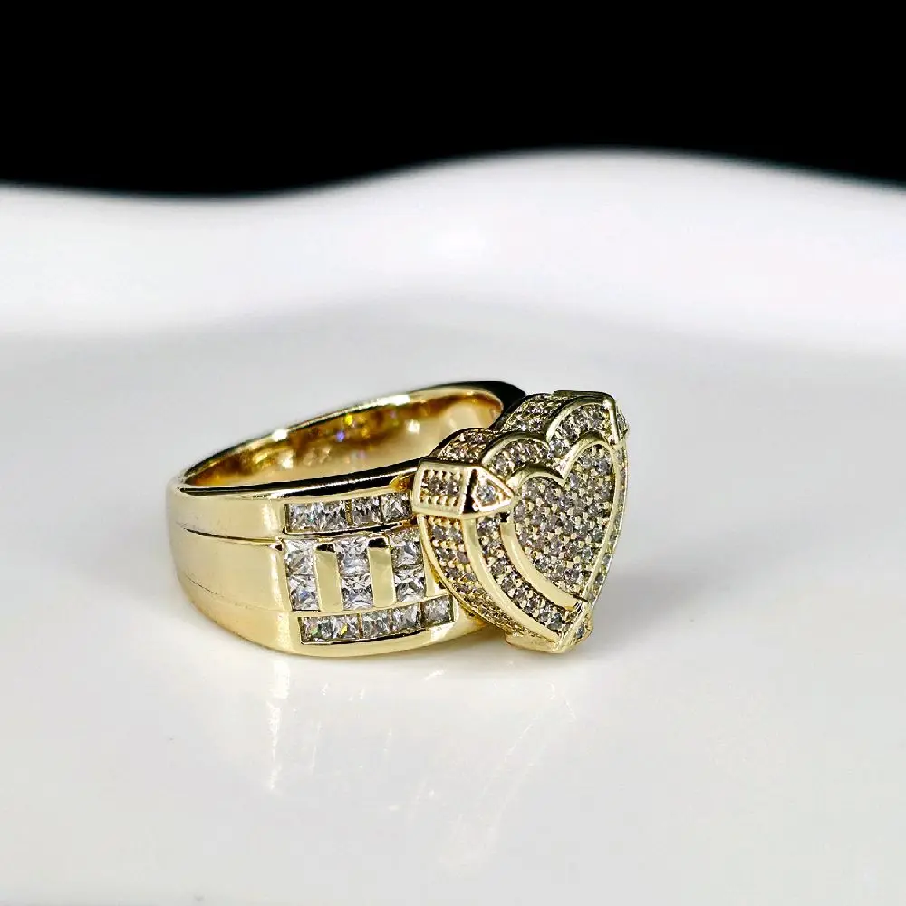 #10/ Heart Statement Ring – 14K Gold-Plated