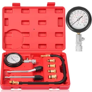 8pcs Professional Petrol Engine Compression Tester Kit Set for Automotives and Motorcycles