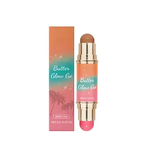 Multi-Purpose Contouring Stick, Double Head Stereoscopic Contouring Blush Stick Soft Mist For Portable Touch Up