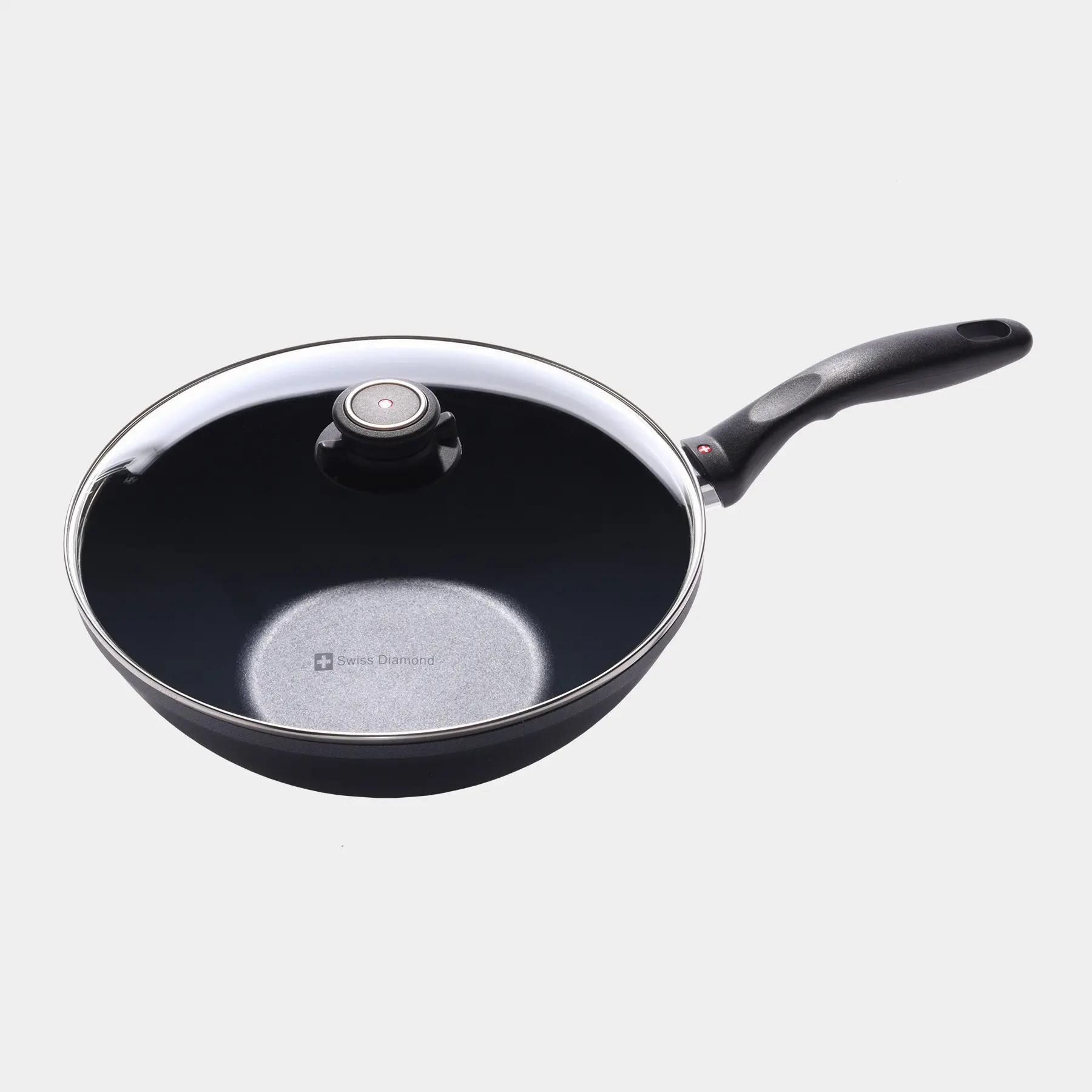 HD Nonstick Wok with Glass Lid - Induction | Made in Switzerland