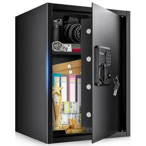Bonsaii 2.5 Cubic Feet Security Home Safe with Digital Keypad, Security Box for Jewelry, Cash, Guns | Document Safe (14.2"x12.99"x19.7") Alarm Door Blocker