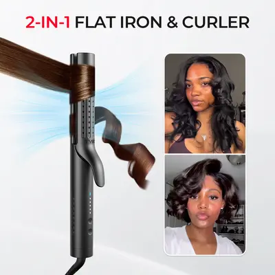 Curly Hair Tutorial On Curling Hair With Flat Iron Round Curly Cut