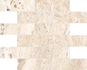 2 X 6 In Brick Antico Sand Matte Glazed Porcelain Mosaic