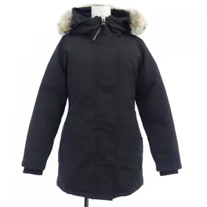 Pre-owned Canada Goose Nylon Small Leather Goods Victoria Down Coat