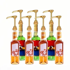 8-Piece Coffee Syrup Pump Dispenser Set, Durable, Leak-Proof, Easy Use, Ideal for Home Baristas & Cafes, Precise Measurement