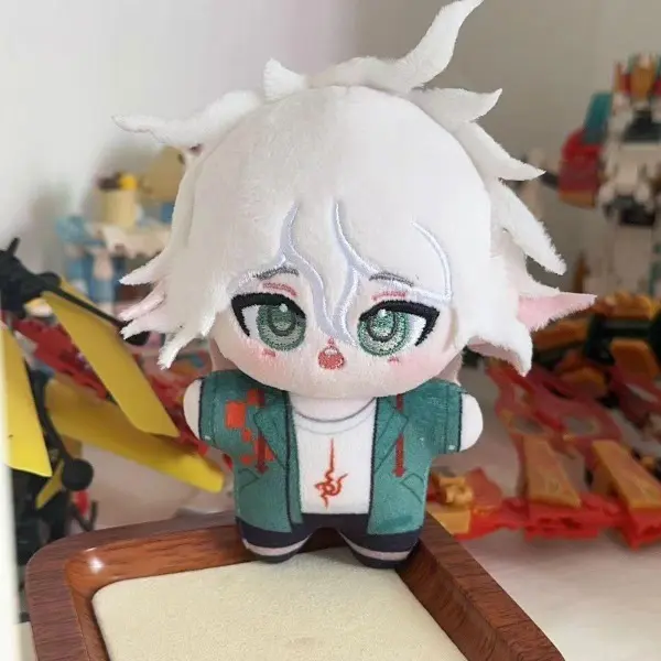 Mini Japanese Mascot Anime Stuffed Toy Keychain (10cm/3-3.9in) - Danganronpa Chibi Plush Charm, Hinata Hajime/Komaeda Nagito/Naegi Starfish Pendant, Cute Cartoon Collectible, Unisex Anime Gift Ideas for Kids, Cartoon Stuffed Toys