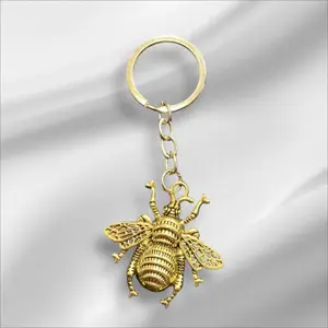 Stylish Purse Keychain Accessories Gold Bee