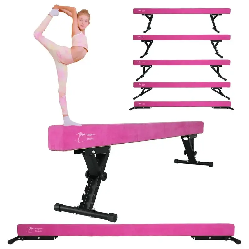 8Ft Adjustable Gymnastics Beam for Training, Sports & Outdoor Leisure Gymnastics Equipment 8Ft Adjustable Gymnastics Beam for Training, Sports & Outdoor Leisure Gymnastics Equipment