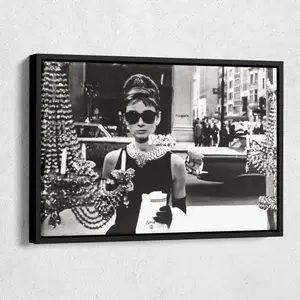 Audrey Hepburn Poster Breakfast at Tiffany's Wall Art, Hoem Decor