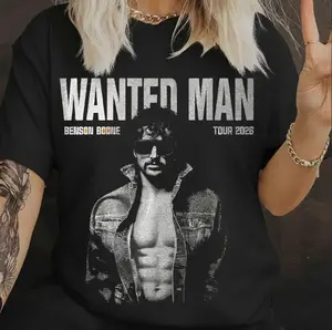 Wanted Man Tour 2026 Vintage T-shirt, Music T-shirt For Fan, Retro Tour Shirt
